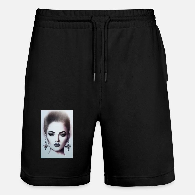 Femme avec des bijoux - Short de jogging bio TRAINER Stanley/Stella unisexe - noir