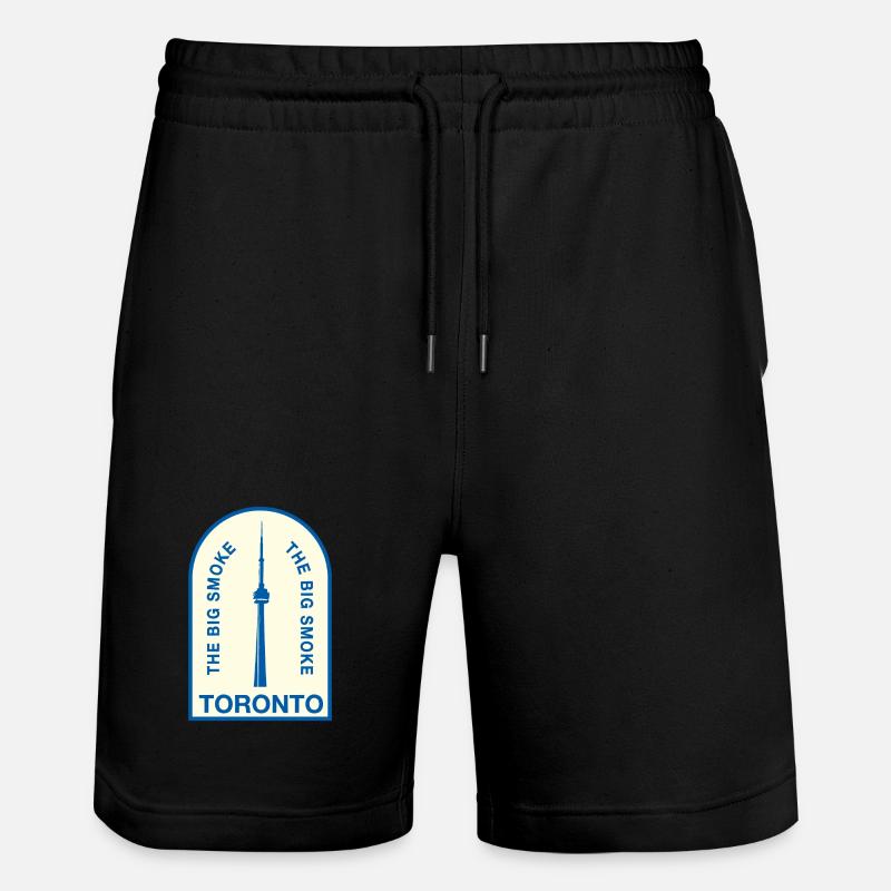 Toronto CNTower Big Smoke - Stanley/Stella Unisex Bio Joggingshorts Trainer  - Schwarz