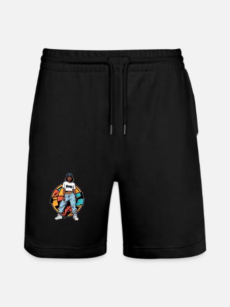 B-Girl Graffiti - Short de jogging bio TRAINER Stanley/Stella unisexe - noir