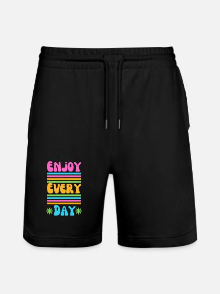 Enjoy every Day - Short de jogging bio TRAINER Stanley/Stella unisexe - noir