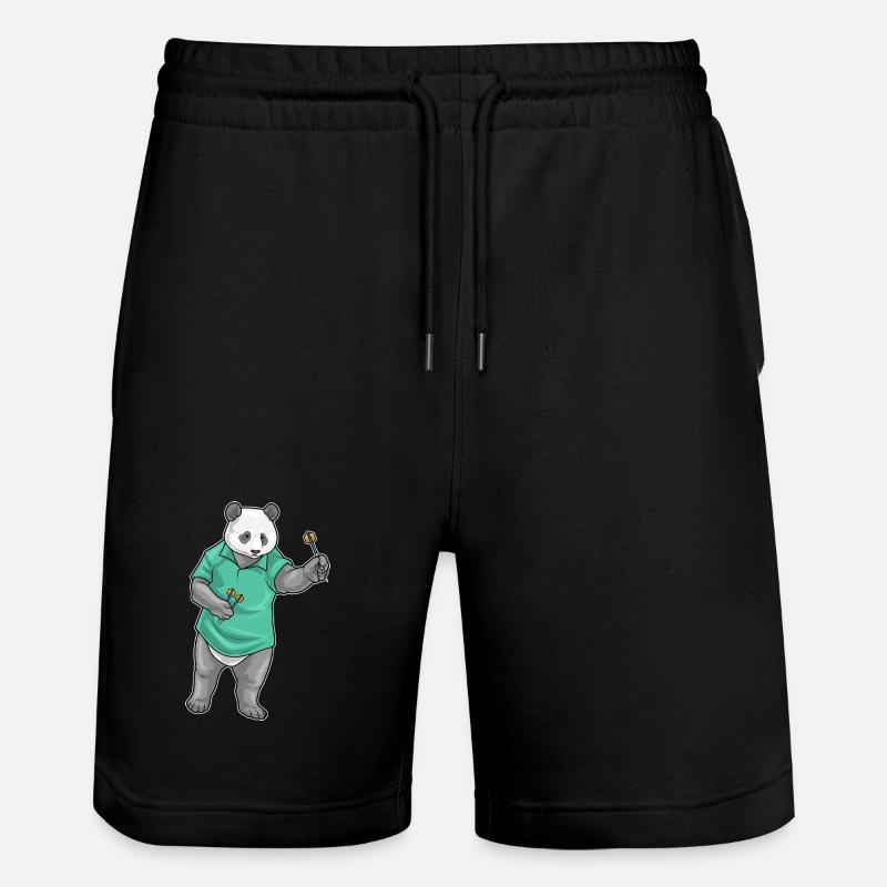 Panda Dart Dartpfeil - Short de jogging bio TRAINER Stanley/Stella unisexe - noir