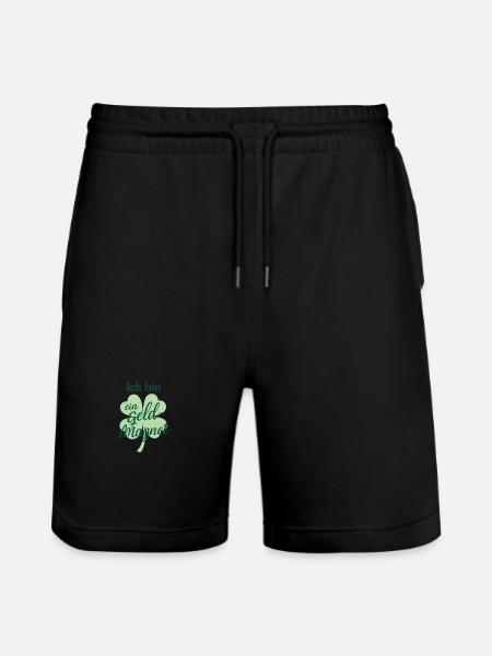 Ich bin ein Geld-Magnet 🍀 Affirmation - Stanley/Stella Unisex Bio Joggingshorts Trainer  - Schwarz
