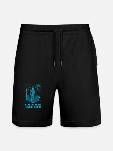 Simulé par le Basilic - Short de jogging bio TRAINER Stanley/Stella unisexe - noir