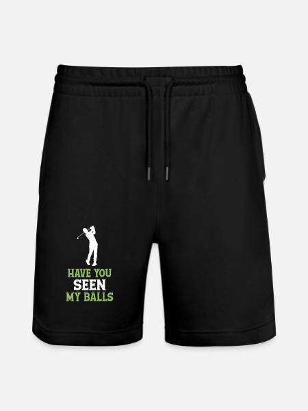 Golf - Avez-vous vu mes balles - Short de jogging bio TRAINER Stanley/Stella unisexe - noir