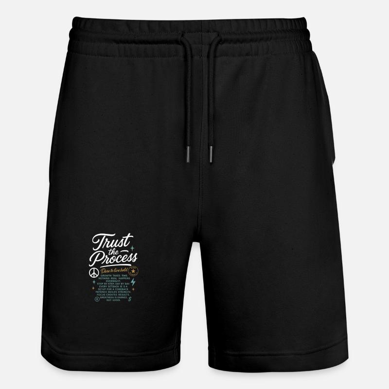 Trust_the_Process - Short de jogging bio TRAINER Stanley/Stella unisexe - noir