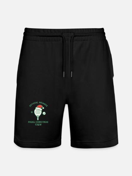 Padel Christmas Crew Logo - Stanley/Stella Trainer Unisex Organic Jogging Shorts - black