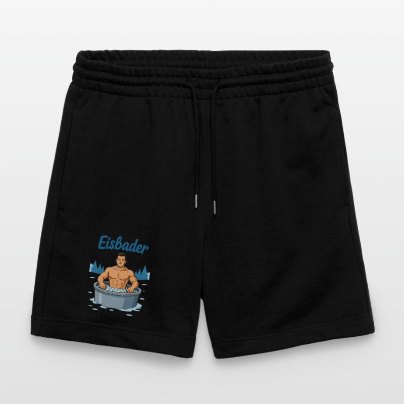 Eisbader Muskelmann im Eisbad Stanley/Stella Trainer Unisex Organic Jogging Shorts