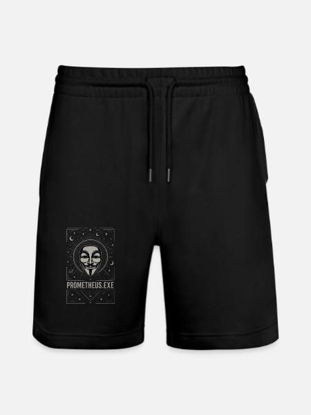 Prometheus.exe Mask - Stanley/Stella Unisex Bio Joggingshorts Trainer - Schwarz