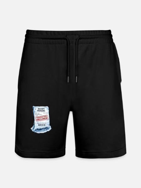 Frozen Receipt: Declined Transaction - Stanley/Stella Trainer Unisex Organic Jogging Shorts - black