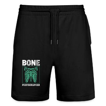 Radiologist Radiology X-ray Rad Tech MRI - Stanley/Stella Trainer Unisex Organic Jogging Shorts - black - Front - Nik (191cm) & Marisol (170cm)