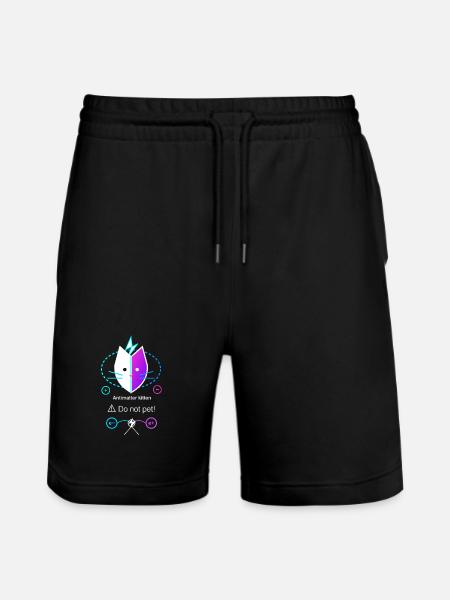 Antimatter Kitten - Stanley/Stella Trainer Unisex Organic Jogging Shorts - black