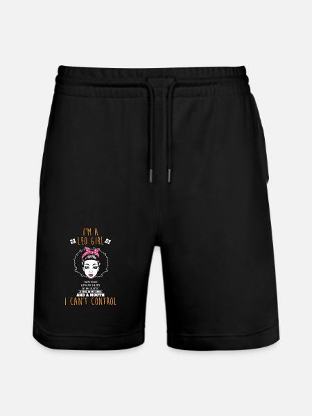 Zodiac sign Leo - Stanley/Stella Trainer Unisex Organic Jogging Shorts - black