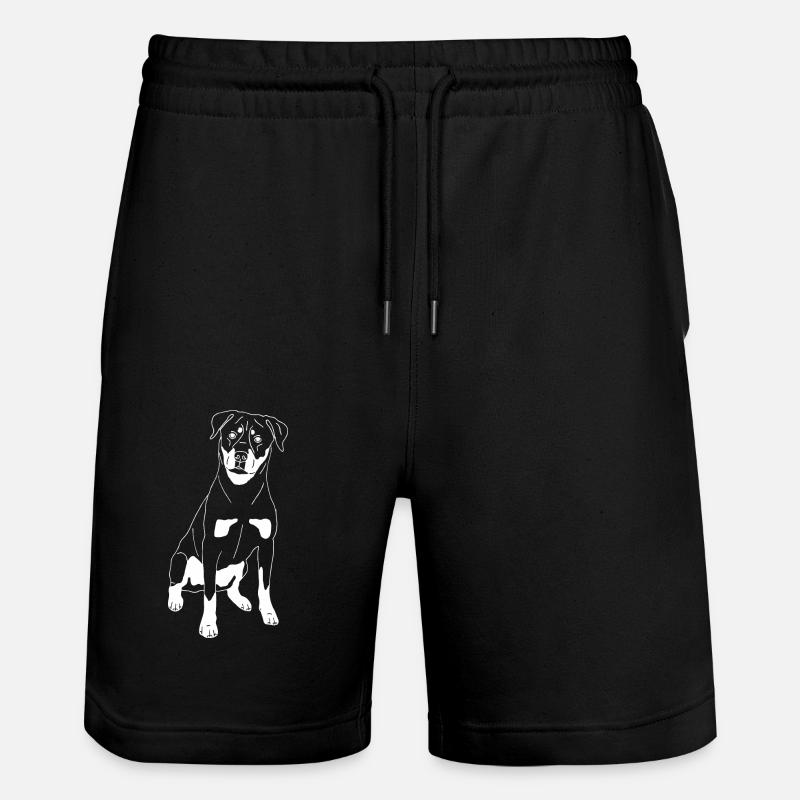 Rottweiler - Stanley/Stella Unisex Bio Joggingshorts Trainer  - Schwarz
