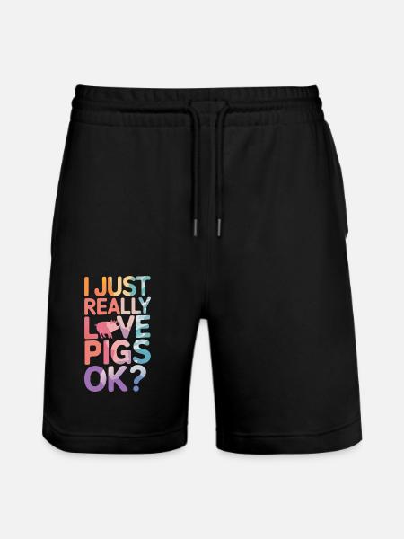Animal cochon - Short de jogging bio TRAINER Stanley/Stella unisexe - noir
