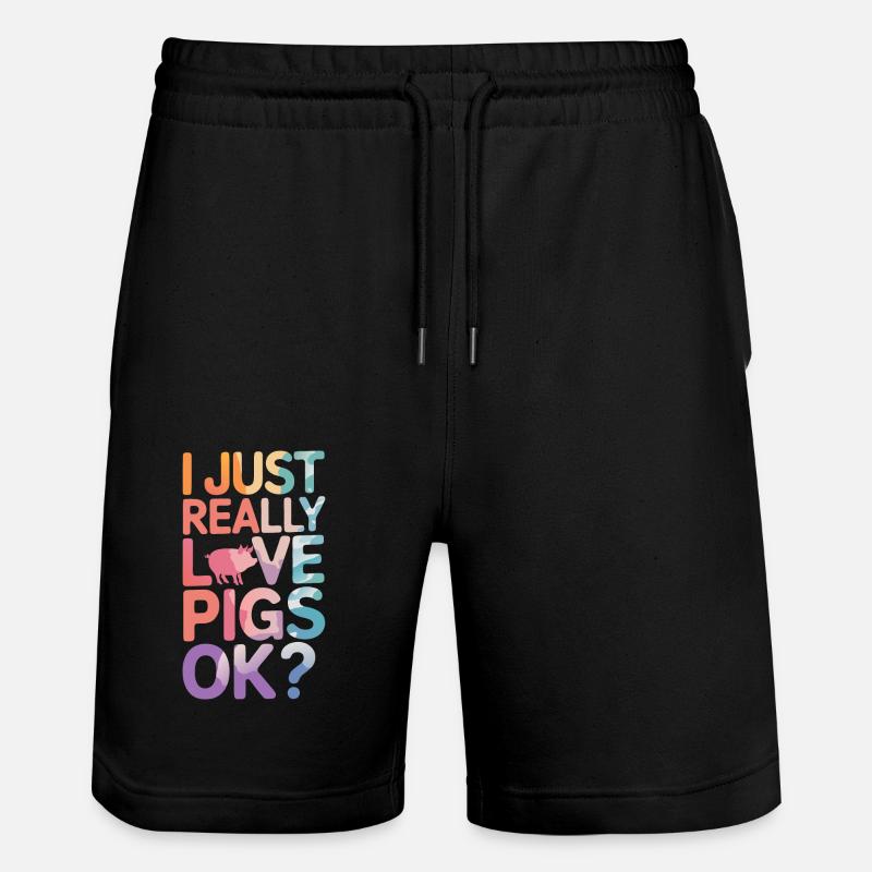 Animal cochon - Short de jogging bio TRAINER Stanley/Stella unisexe - noir