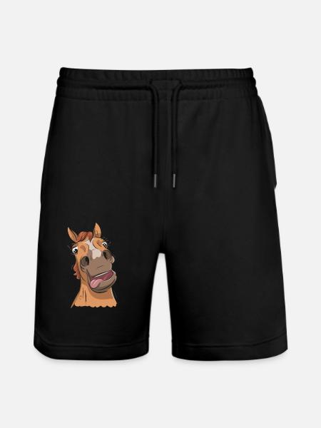 Drôle de cheval fou - Short de jogging bio TRAINER Stanley/Stella unisexe - noir