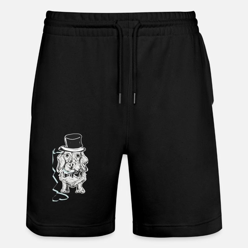 Teckel avec chapeau - Short de jogging bio TRAINER Stanley/Stella unisexe - noir