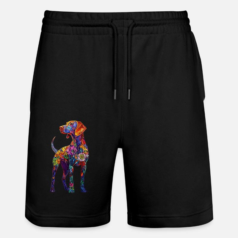 Vizsla - Stanley/Stella Unisex Bio Joggingshorts Trainer  - Schwarz