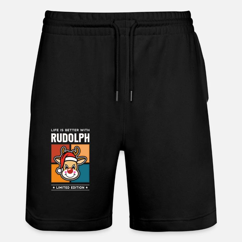 Rudolph - Short de jogging bio TRAINER Stanley/Stella unisexe - noir