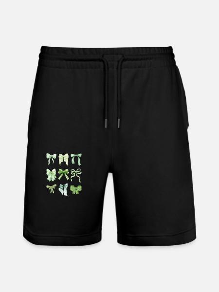 Grüne Schleifen - Stanley/Stella Unisex Bio Joggingshorts Trainer - Schwarz