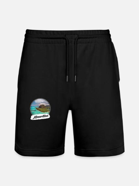 Mauritius Souvenir - Stanley/Stella Trainer Unisex Organic Jogging Shorts - black