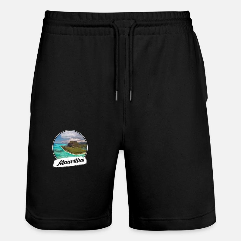 Mauritius Souvenir - Stanley/Stella Unisex Bio Joggingshorts Trainer  - Schwarz