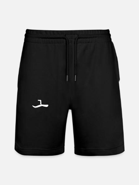 Korean letter O - Stanley/Stella Trainer Unisex Organic Jogging Shorts - black