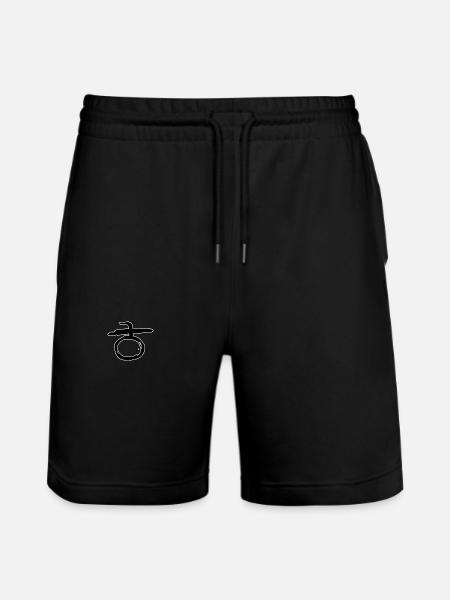 Korean letter H - Stanley/Stella Trainer Unisex Organic Jogging Shorts - black