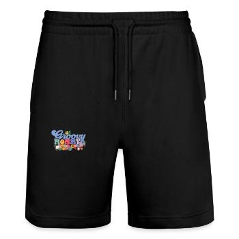 Groovy Mommy Garden Plant Flowers Floral Decoration - Stanley/Stella Trainer Unisex Organic Jogging Shorts - black - Front - Nik (191cm) & Marisol (170cm)
