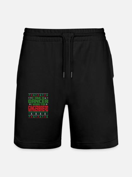 Dancer Christmas Saying - Stanley/Stella Trainer Unisex Organic Jogging Shorts - black