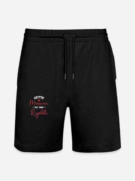 Cette maman est trop rigolote - Short de jogging bio TRAINER Stanley/Stella unisexe - noir