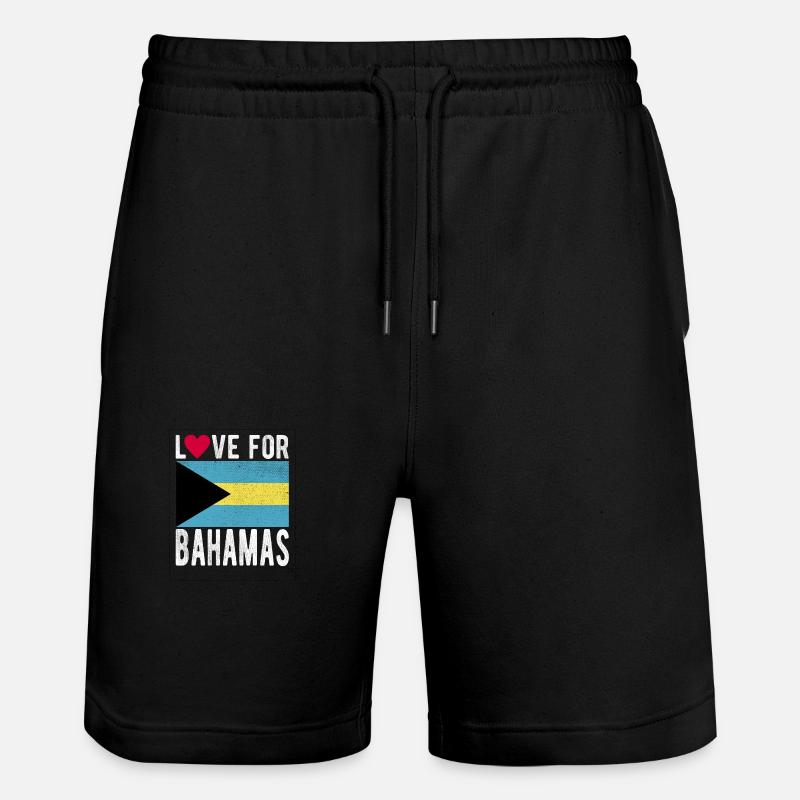 Bahamas Souvenir - Stanley/Stella Unisex Bio Joggingshorts Trainer  - Schwarz