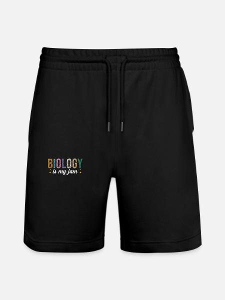 Biology is my passion - Stanley/Stella Trainer Unisex Organic Jogging Shorts - black