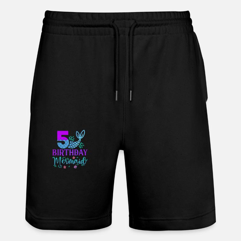 5ème anniversaire Sirène - Short de jogging bio TRAINER Stanley/Stella unisexe - noir