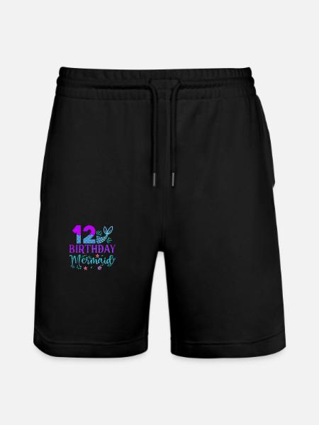 12e anniversaire Sirène - Short de jogging bio TRAINER Stanley/Stella unisexe - noir