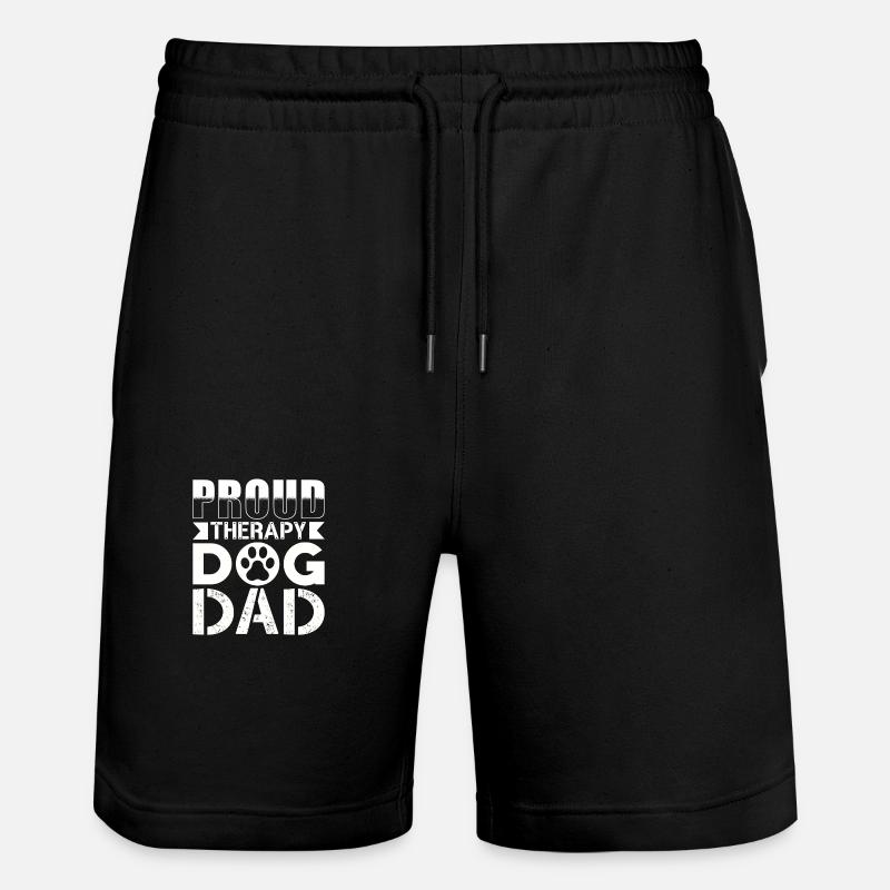 Thérapie chiens papa - Short de jogging bio TRAINER Stanley/Stella unisexe - noir