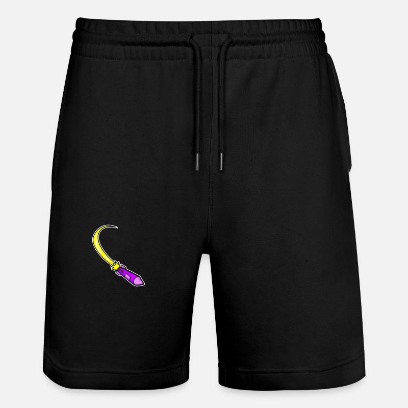 Fusée violette - Short de jogging bio TRAINER Stanley/Stella unisexe - noir