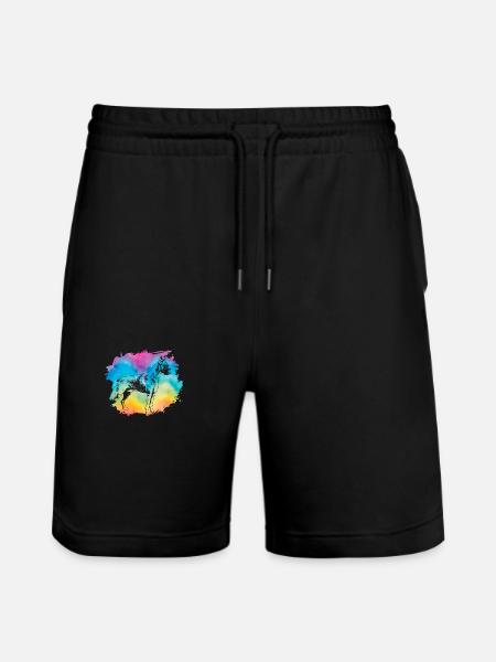 Boxer Retro - Stanley/Stella Unisex Bio Joggingshorts Trainer - Schwarz