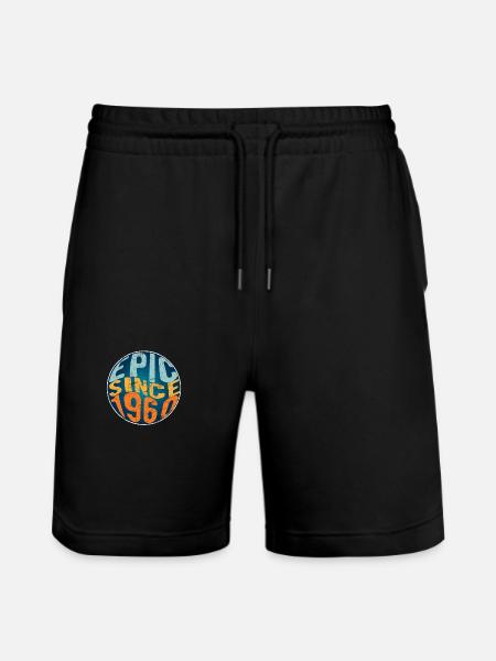 Epic since 1960 - Stanley/Stella Trainer Unisex Organic Jogging Shorts - black