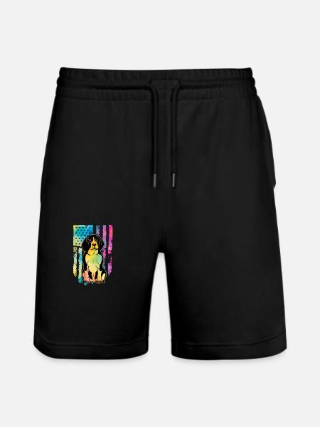 Beagle USA - Stanley/Stella Trainer Unisex Organic Jogging Shorts - black