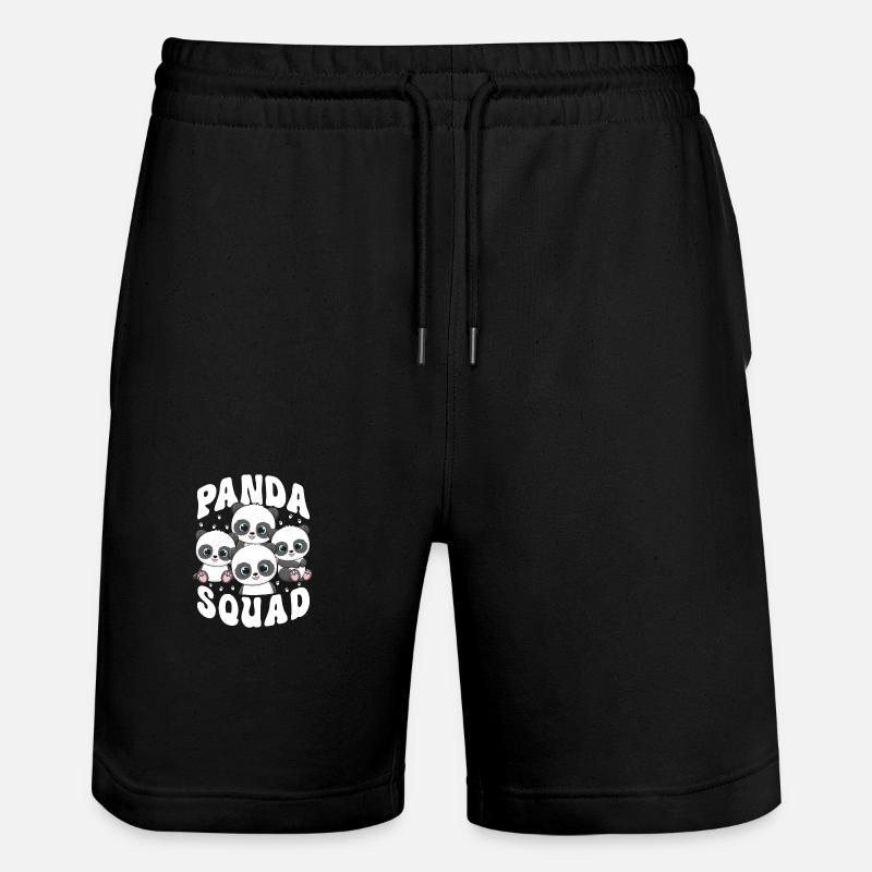 Panda Squad - Stanley/Stella Trainer Unisex Organic Jogging Shorts - black