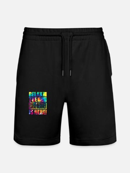 Floral Designer Funny Saying - Stanley/Stella Trainer Unisex Organic Jogging Shorts - black