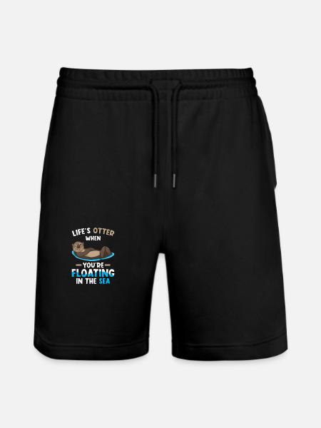 Seeotter Spruch Lustig Otter Geschenk - Stanley/Stella Unisex Bio Joggingshorts Trainer - Schwarz