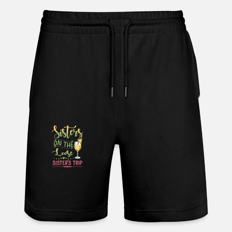 Dicton de vacances des sœurs - Short de jogging bio TRAINER Stanley/Stella unisexe - noir