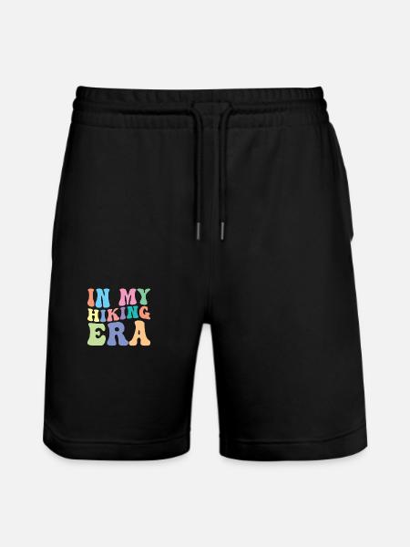 Hiking Wanderer Retro Groovy - Stanley/Stella Trainer Unisex Organic Jogging Shorts - black
