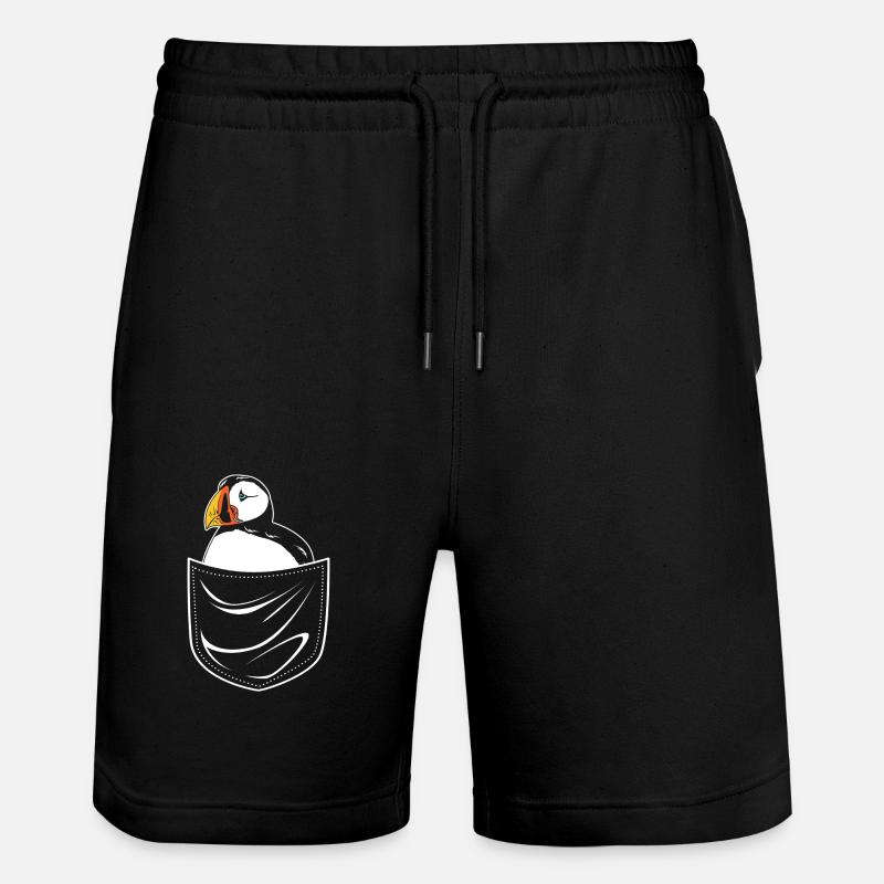 Papageientaucher Puffin - Stanley/Stella Trainer Unisex Organic Jogging Shorts - black