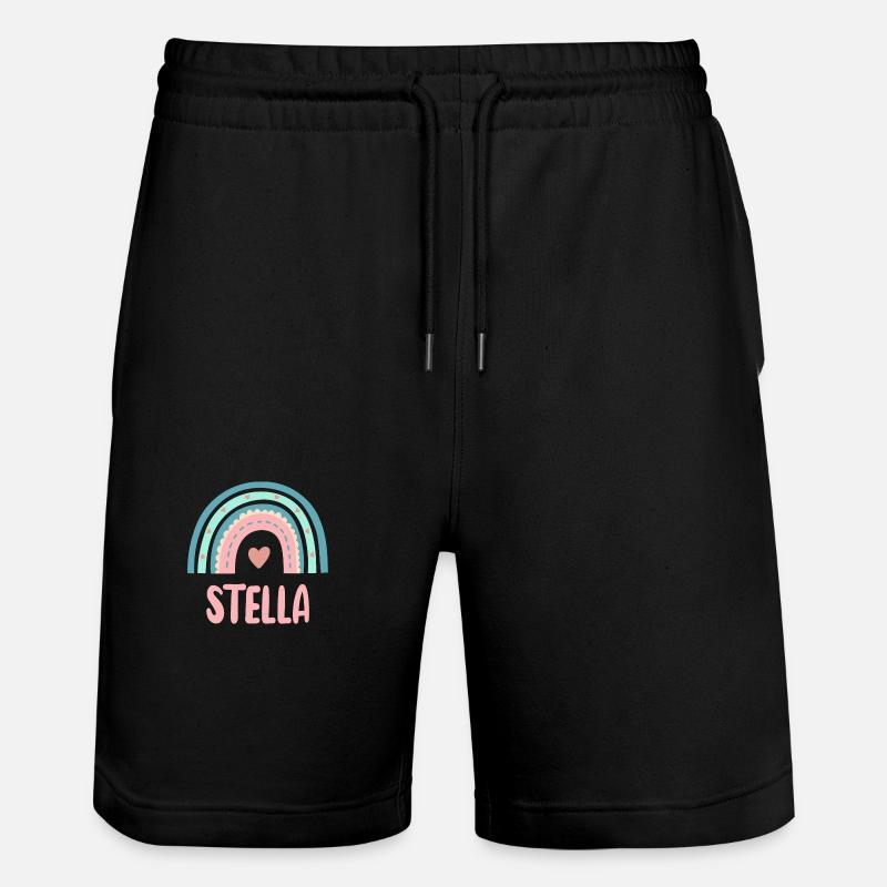 Stella Nom Rainbow Baby - Short de jogging bio TRAINER Stanley/Stella unisexe - noir