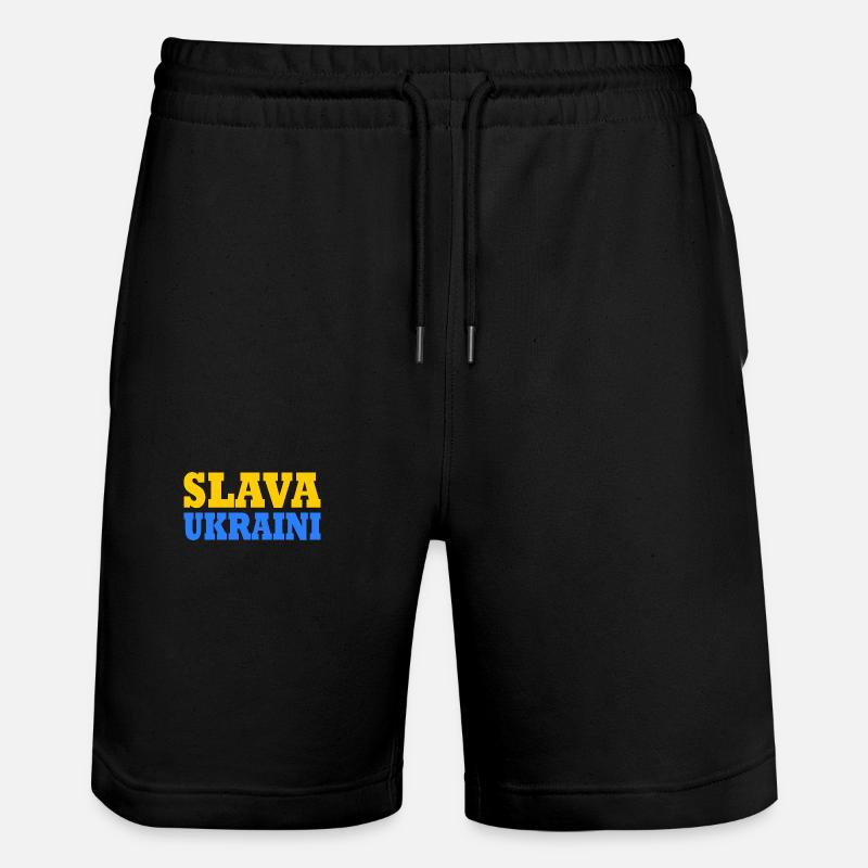 Slava ukraini - Short de jogging bio TRAINER Stanley/Stella unisexe - noir