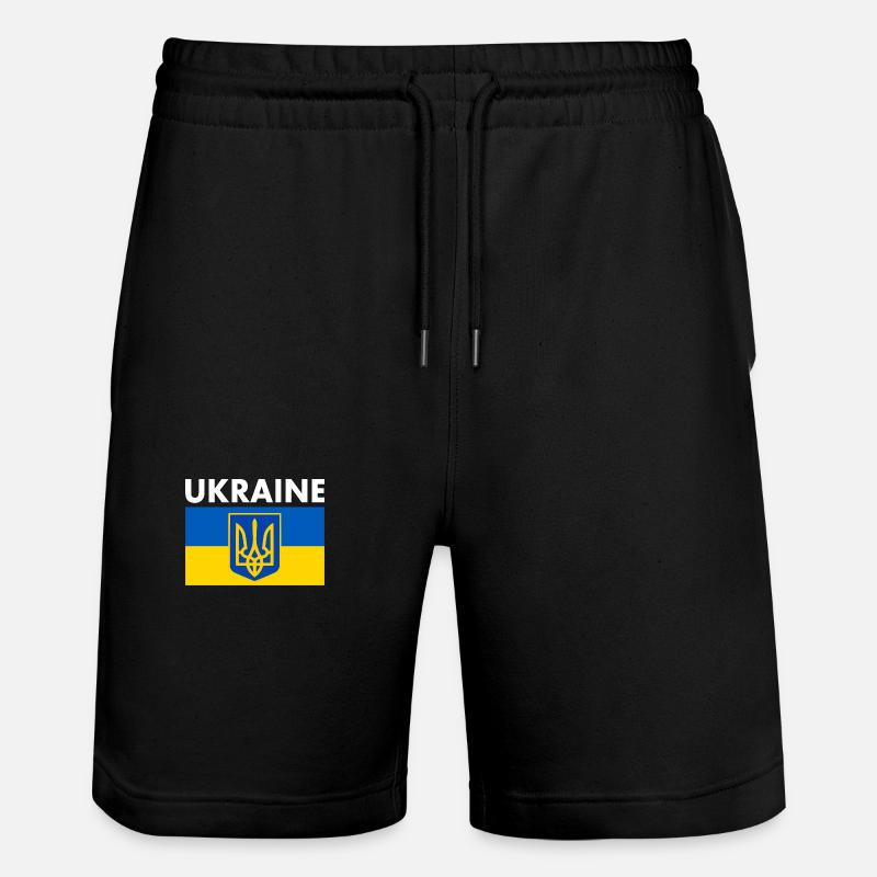 Ukraine - Short de jogging bio TRAINER Stanley/Stella unisexe - noir