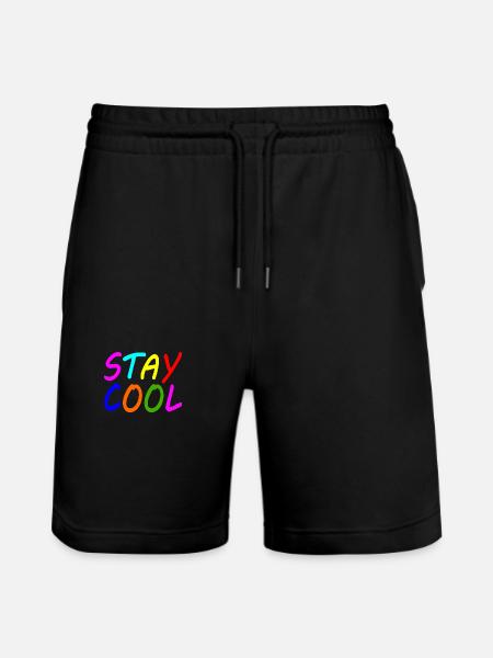 Stay cool - Stanley/Stella Trainer Unisex Organic Jogging Shorts - black